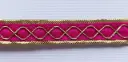 MH - Tira Hindú 3/8" - Oro y Fucsia.