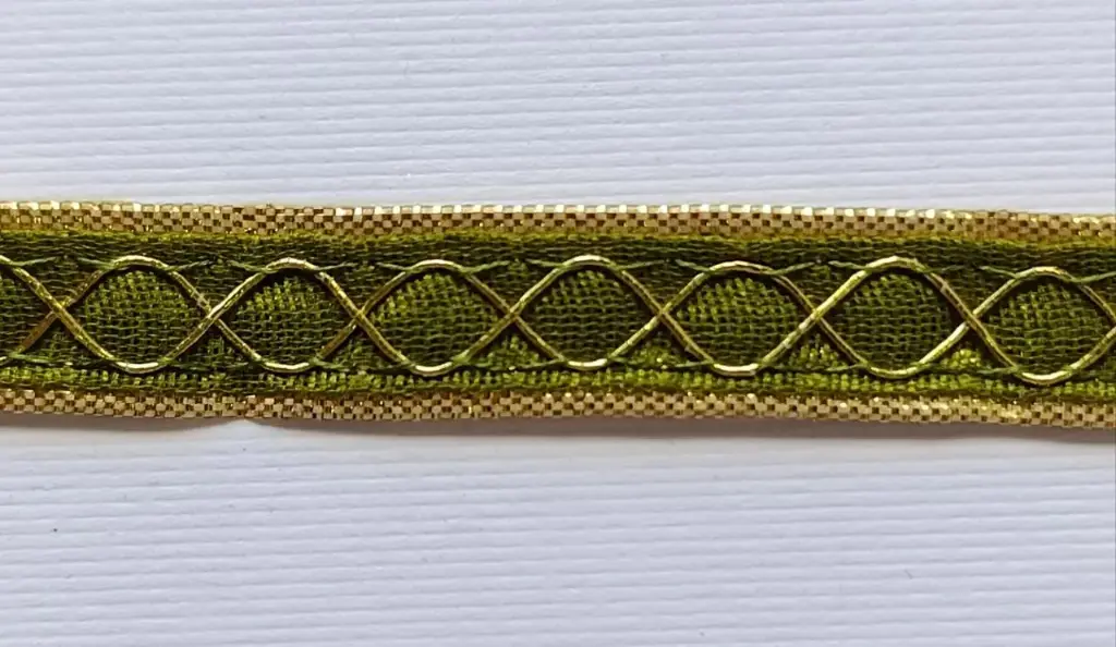 MH - Tira Hindú 3/8" - Oro y Olivo.