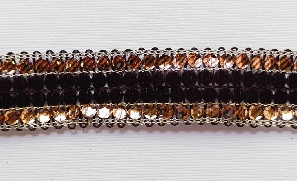 MH - Tira Hindú 7/8" - Terciopelo Café