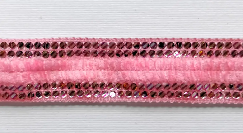 MH - Tira Hindú 7/8" - Terciopelo Rosa