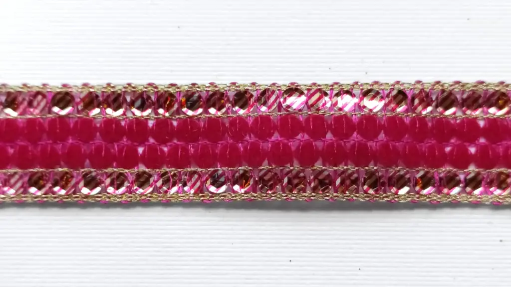 MH - Tira Hindú 7/8" - Terciopelo Fucsia.