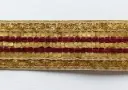 MH - Tira Hindú 3 cm - Oro y Vino