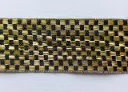 MH - Tira Decorativa 3.8cm - Chess Oro y Negro.