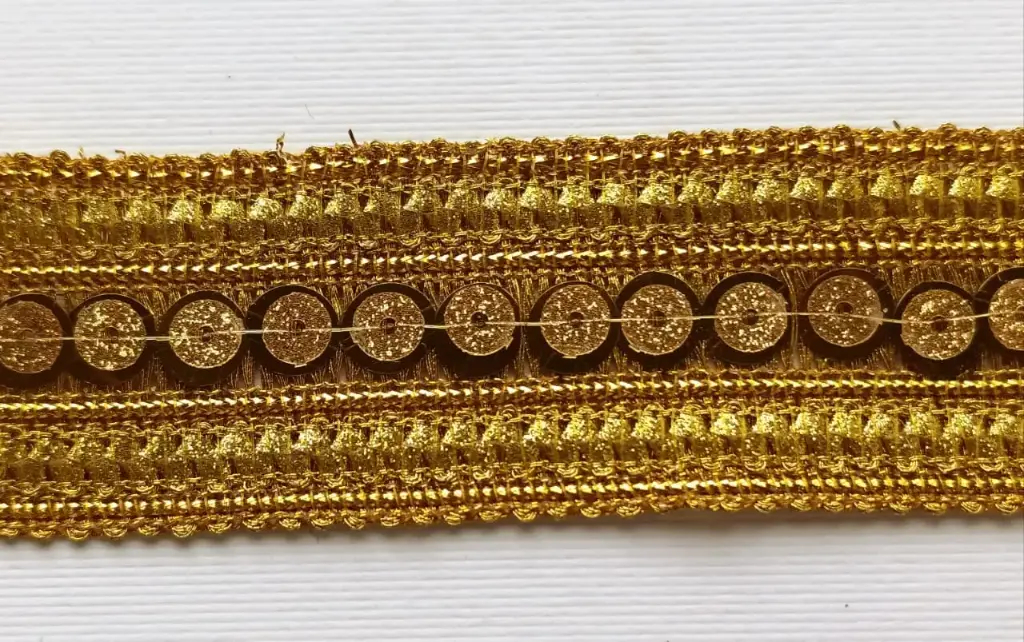 MH - Tira Metalica 3 cm - Lentejuelas Oro