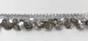 MH - Tira Lentejuelas 5/8" - Plata.