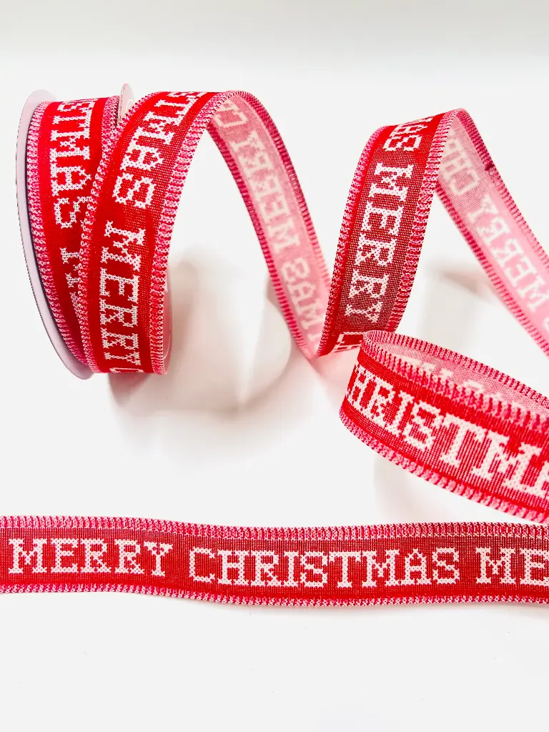 Listón Navideño - Merry Christmas
