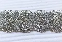 MH - Tira Hindú Lentejuelas 5cm - Plata.