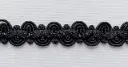MH - Tira Lurex Lisa 5/8" - Negro.