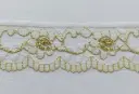 MH - Tira Encaje 3.5cm - Oro y Beige.