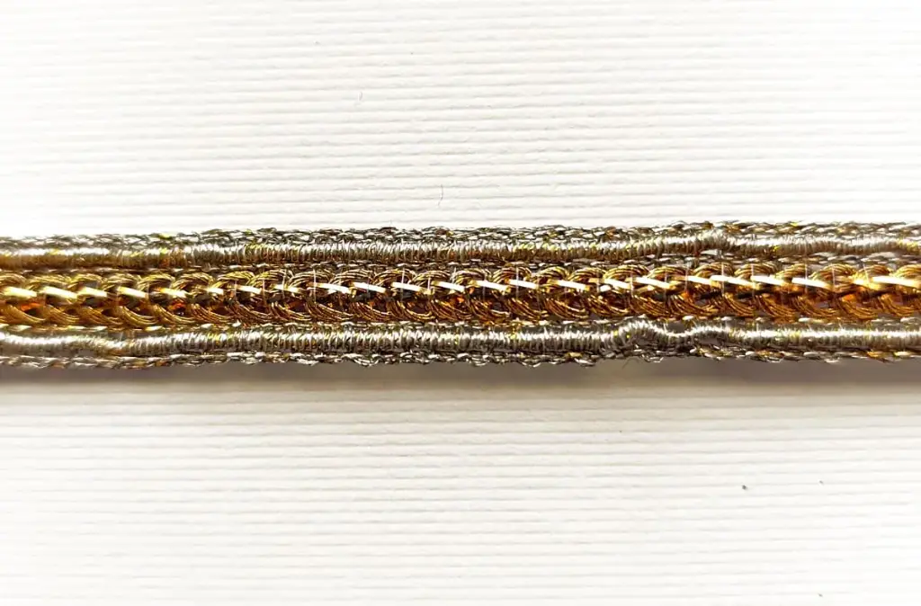 MH - Tira Lurex Trenzado 3/8" - Oro