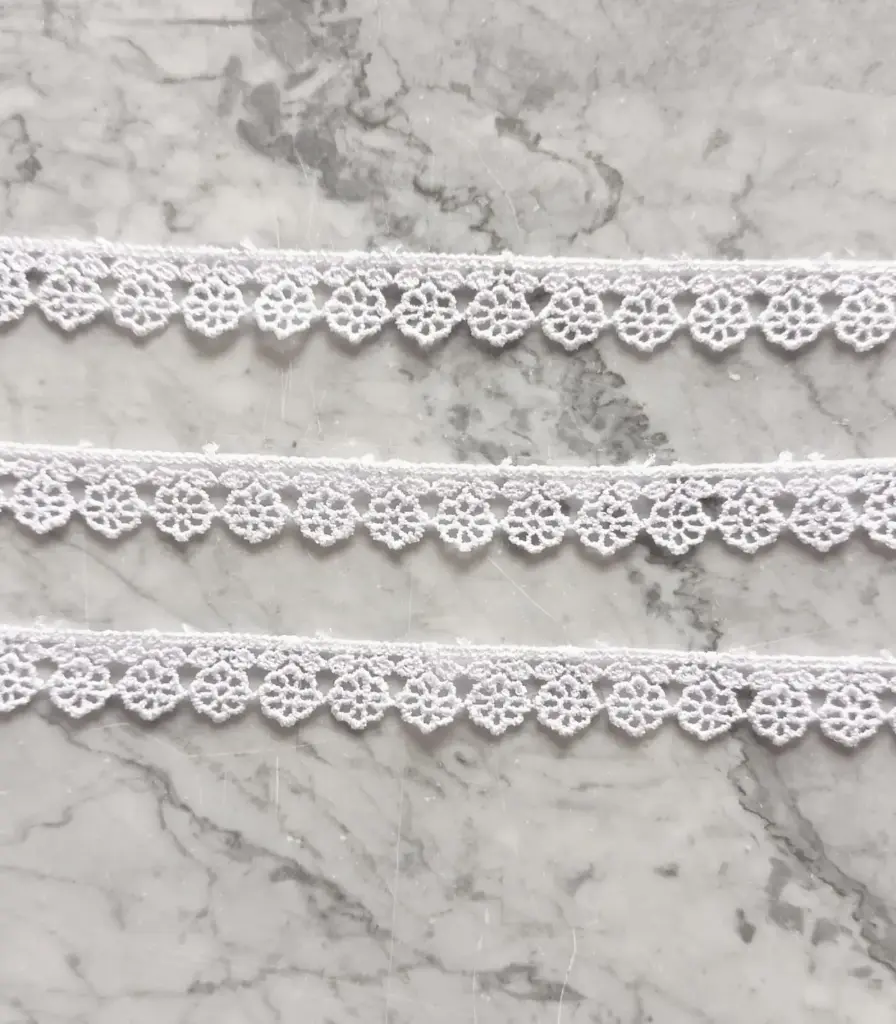 MH - Tira Flor Encaje - Blanco