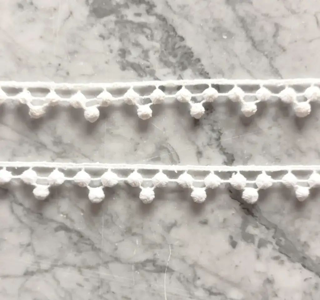 MH - Tira Encaje Bolitas - Blanco