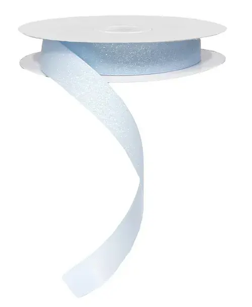 Listón con Escarcha - Celeste Claro