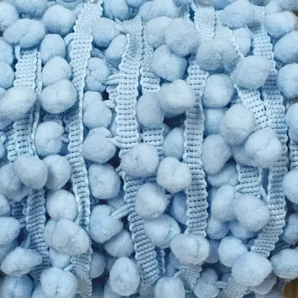 Tira Pom Pom - Celeste