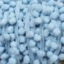 Tira Pom Pom - Celeste