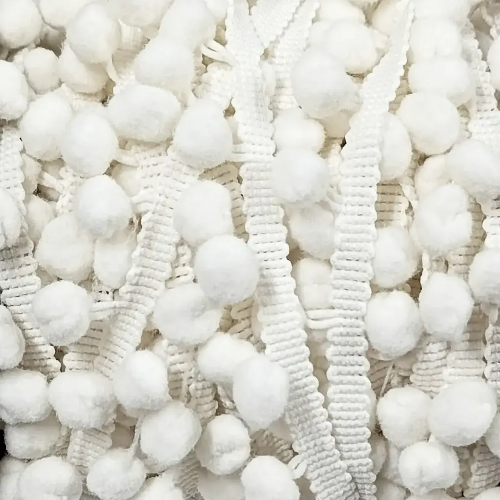 Tira Pom Pom - Blanco