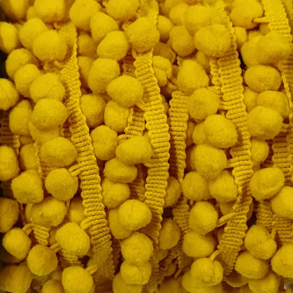 Tira Pom Pom - Amarillo Mostaza