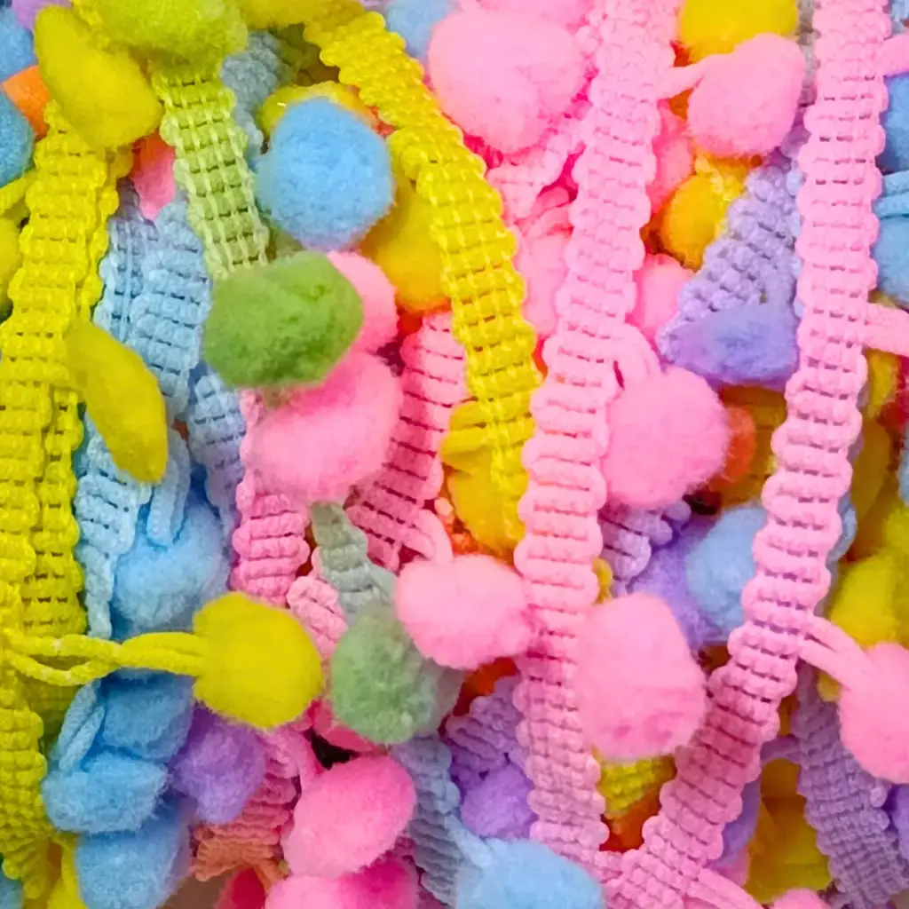 Tira Pom Pom - Multicolor.