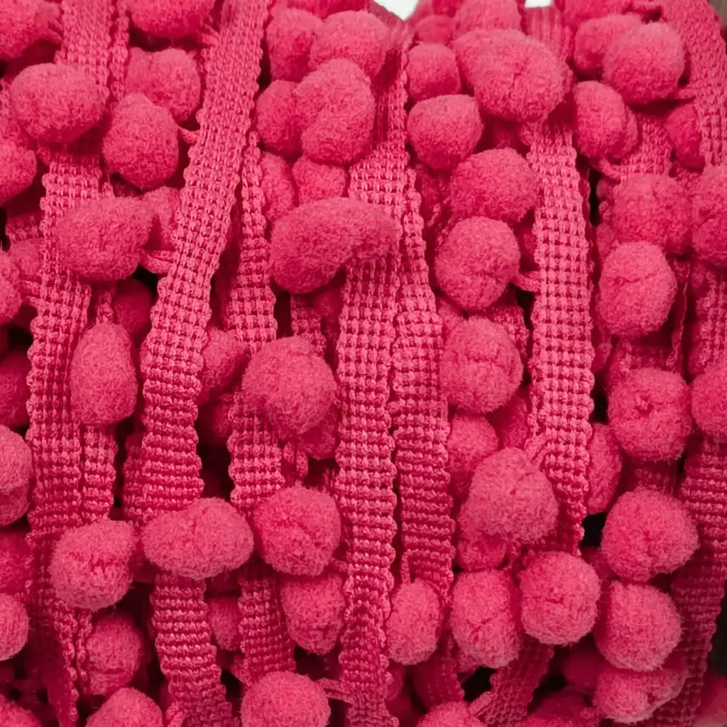 Tira Pom Pom - Rosa Mexicano