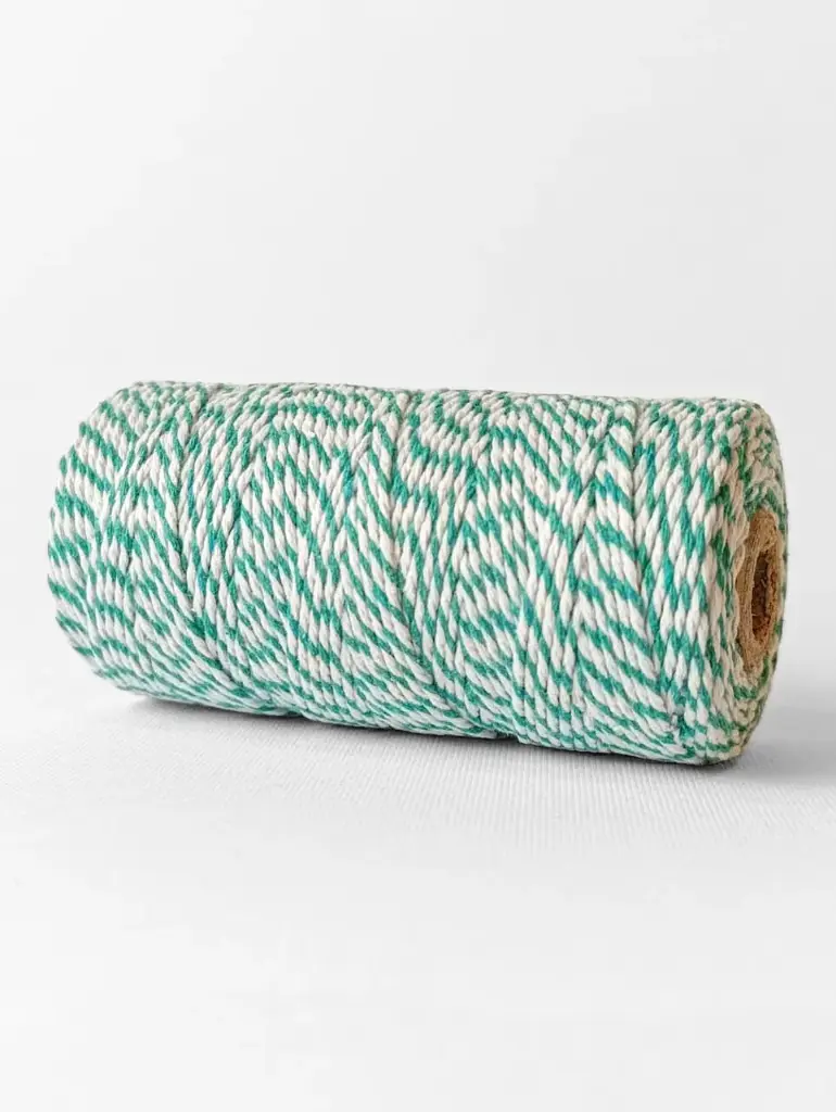 Bakers Twine - Blanco y Verde