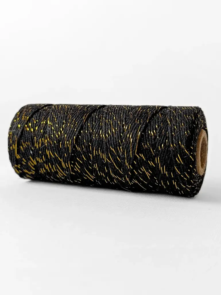 Bakers Twine - Negro y Dorado