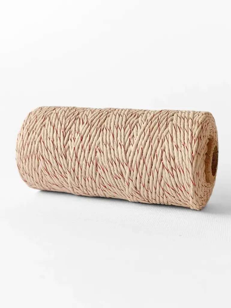 Bakers Twine - Beige y Rojo