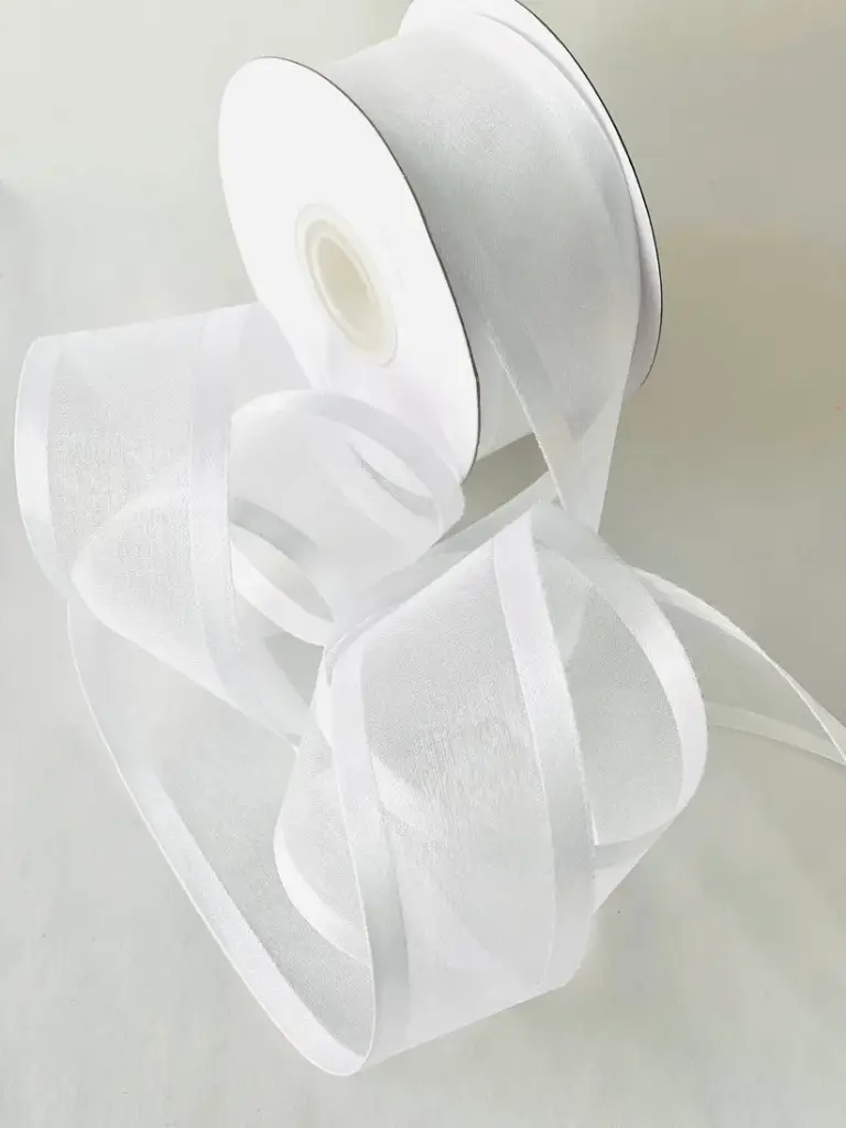 Organza Filo Satín - Blanco