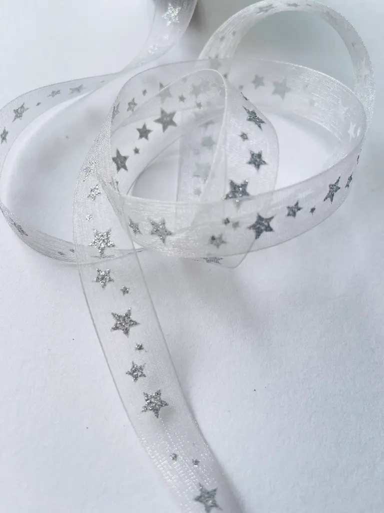 Organza Estampada - Estrellas