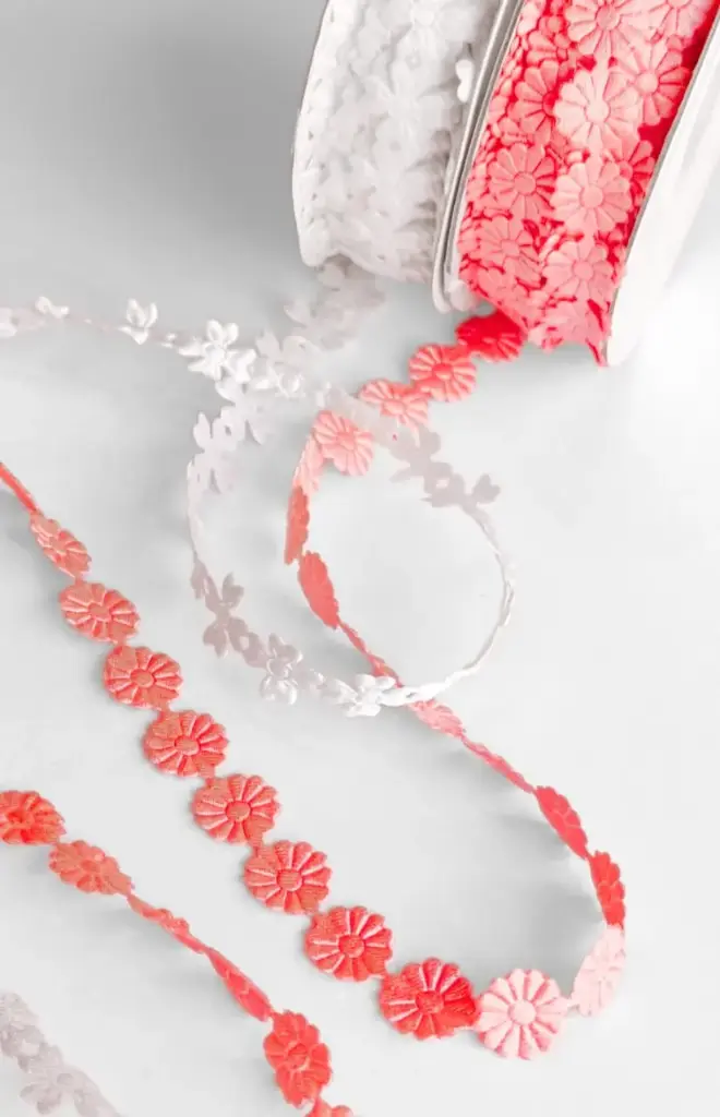 Listón Recortado - Flores