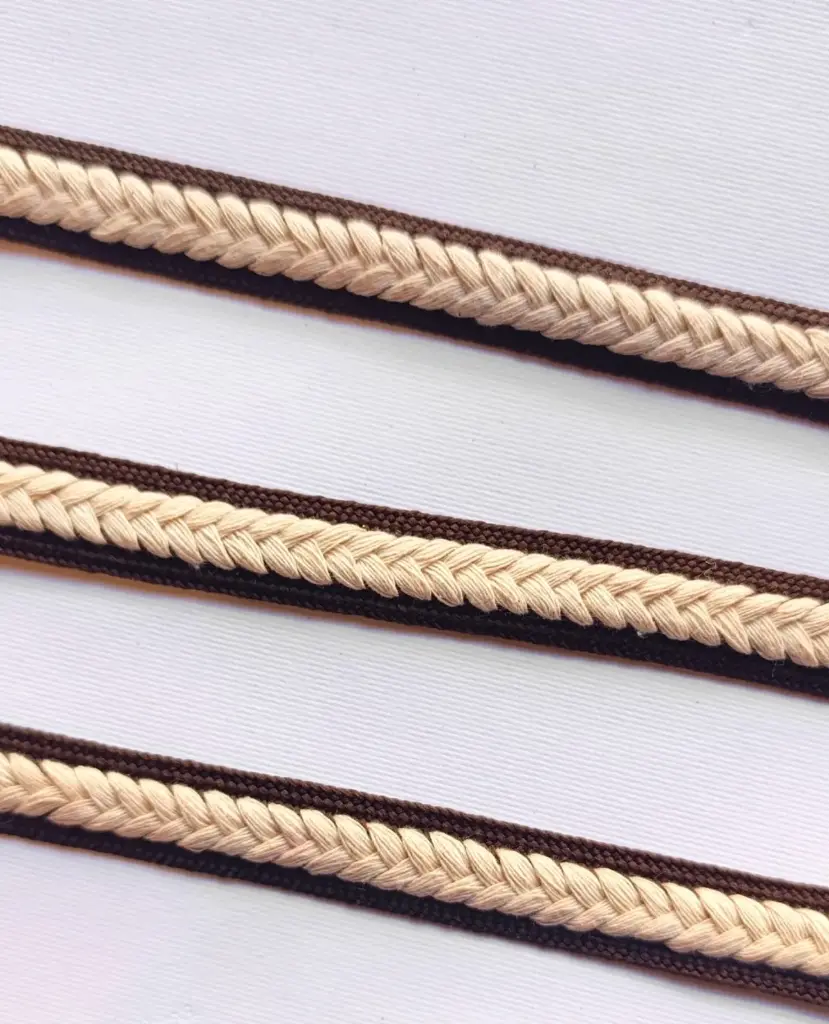 MH - Cordón Trenzado 5/8" - Cafe