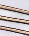 MH - Cordón Trenzado 5/8" - Cafe