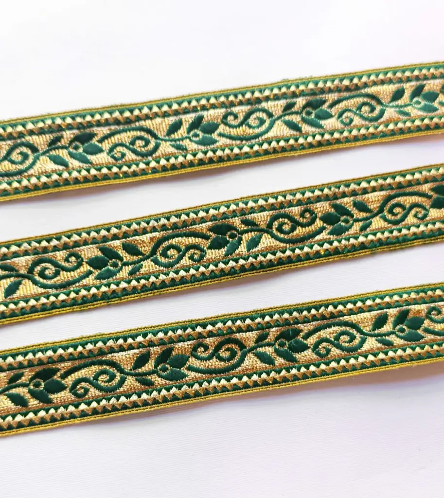 MH - Tira Hindú Floral - Verde