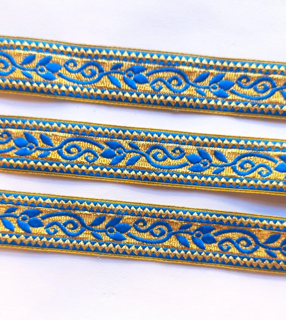 MH - Tira Hindú Floral - Azul