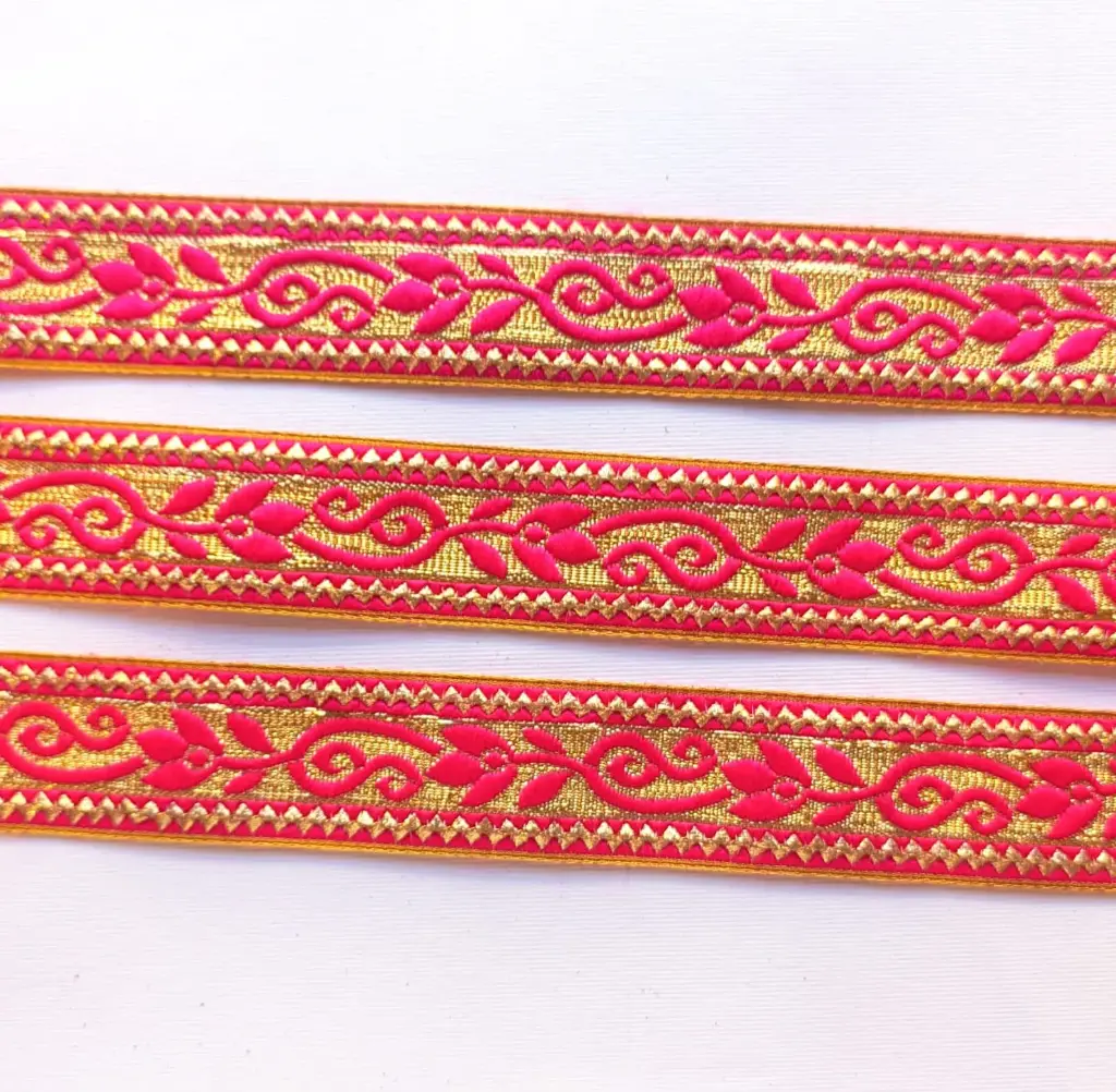 MH - Tira Hindú Floral - Fucsia