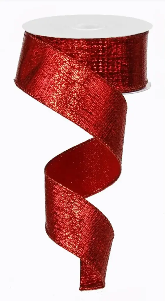 Listón Metálico - Rojo