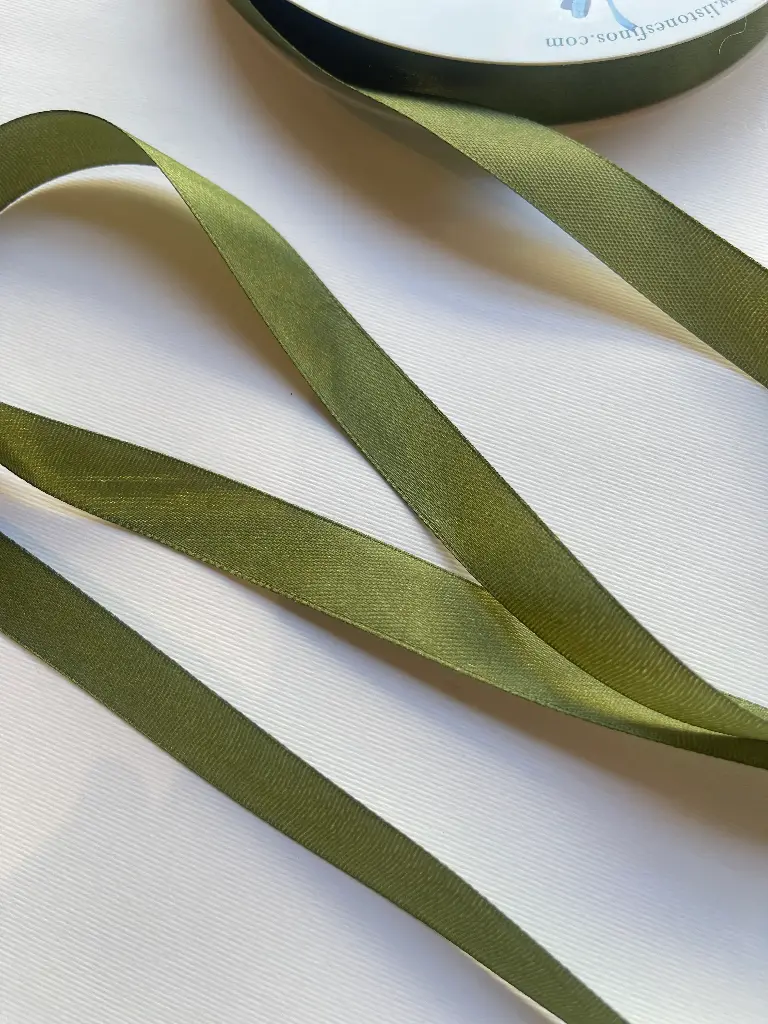 Listón Satinado - Verde Olivo