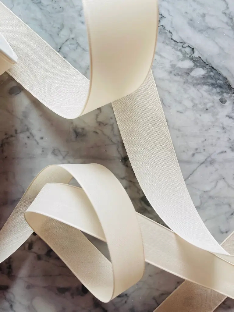 Listón de Seda Mate - Ivory