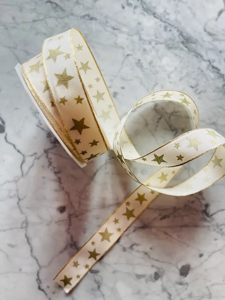 Listón de Seda Mate - Estrellas