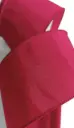 Listón 4" - Rojo Matte Orilla de Alambre