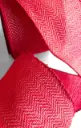 Listón 4"- Espiga Rojo y Marfíl