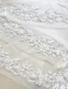 M - Tul Bordados - Hojas Blancas
