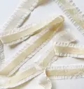Listón Terciopelo Plisado Duquesa - Ivory
