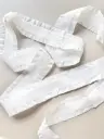 Listón Terciopelo Plisado Duquesa - Blanco