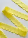 Listón Coquette Plisado - Amarillo Claro