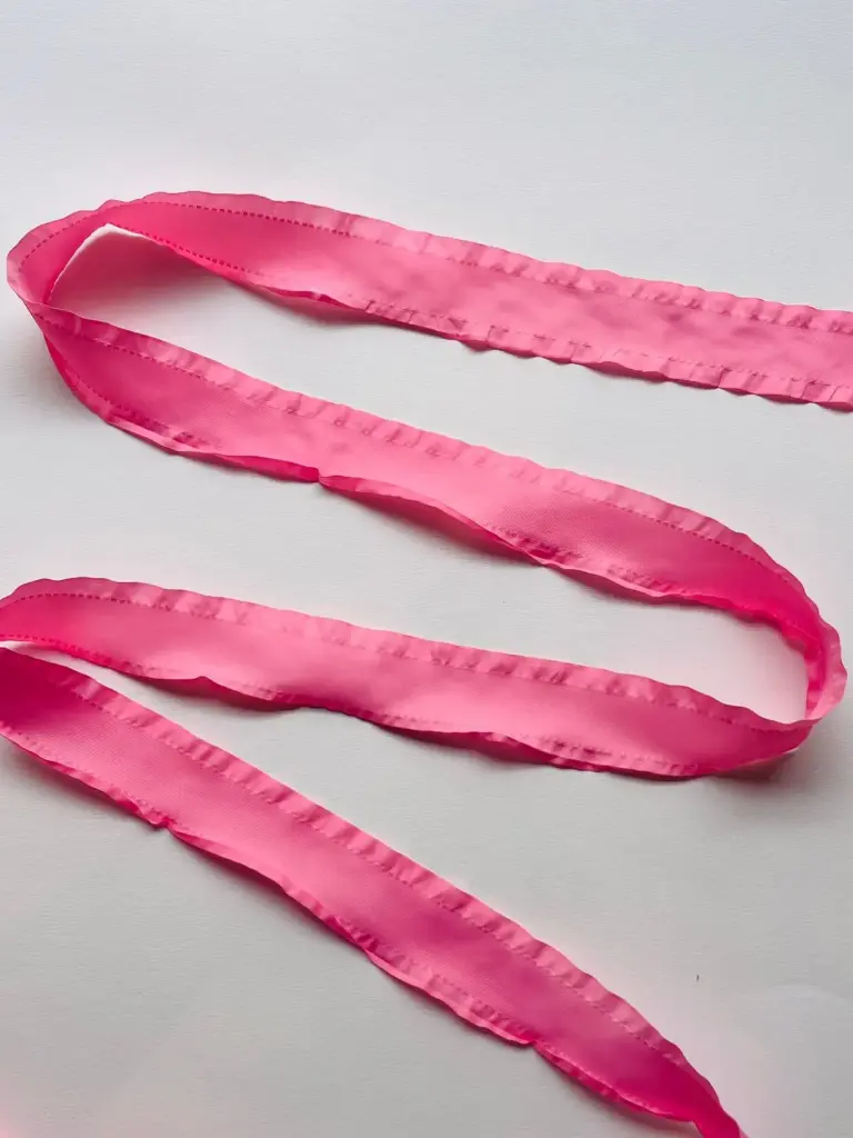 Listón Coquette Plisado - Hot Pink