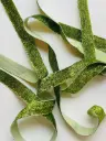Listón de Terciopelo Escarchado - Verde Manzana