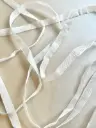 Listón de Terciopelo Escarchado - Blanco