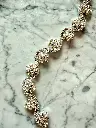 Tira Pedrería Flexible Diseño Ondas y Flores