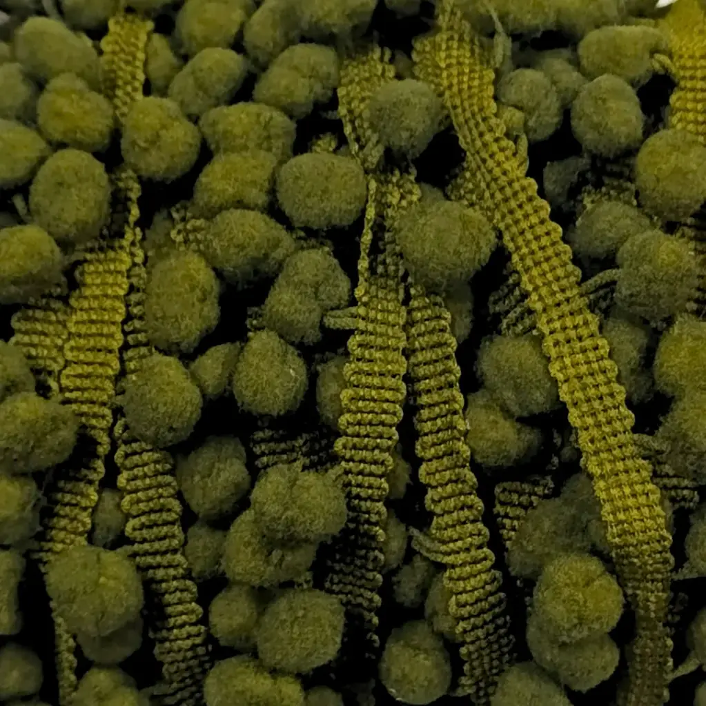 Tira Pom Pom - Verde Oliva
