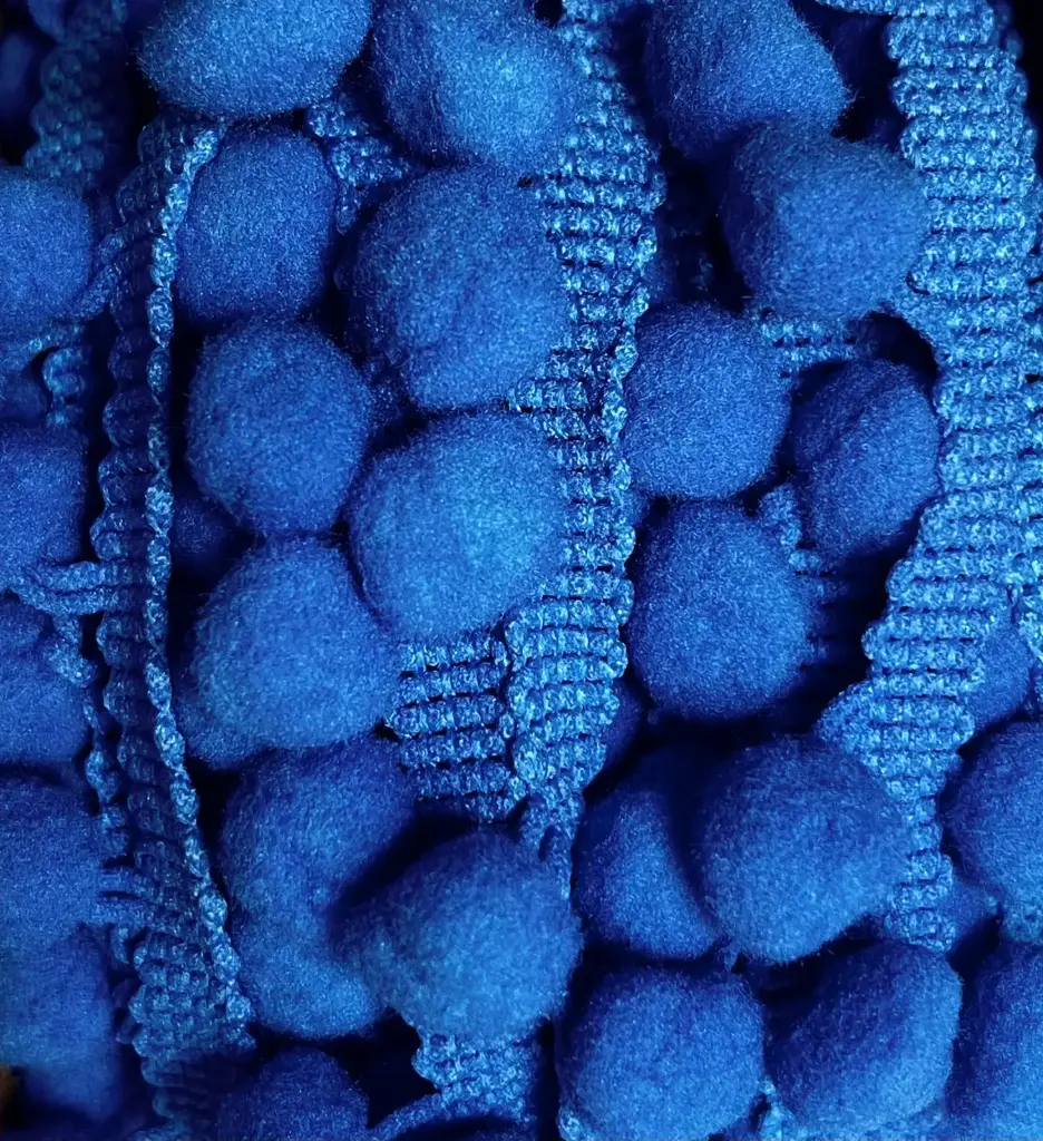 Tira Pom Pom - Azul Maya